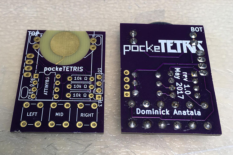 Bare PCB front and back